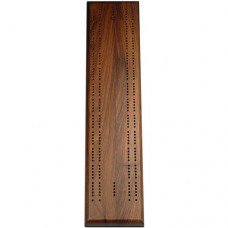 Competition Cribbage Set, Solid Walnut Wood Sprint 2 Track Board with Metal Pegs   553449835